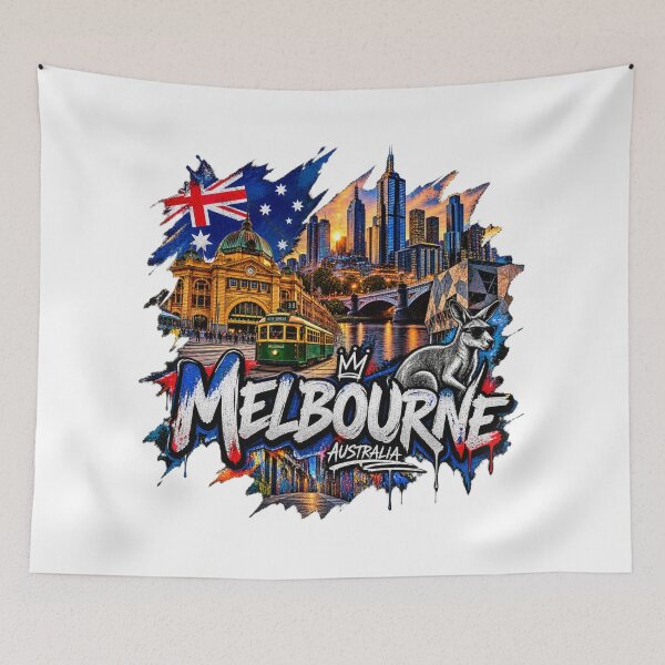 Item preview, Melbourne Australia Street Art – Urban Graffiti City designed and sold by URBIVO.