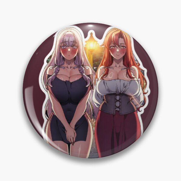 Item preview, Blushing Fantasy Girls – Anime Sticker designed and sold by MeowLoka ⭐⭐⭐⭐.