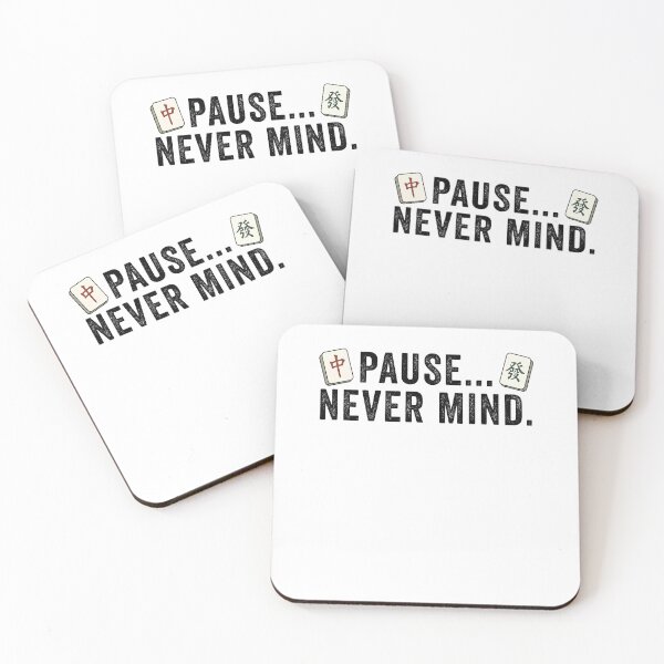 Item preview, Pause Never mind Mahjong designed and sold by suhairee-studio.