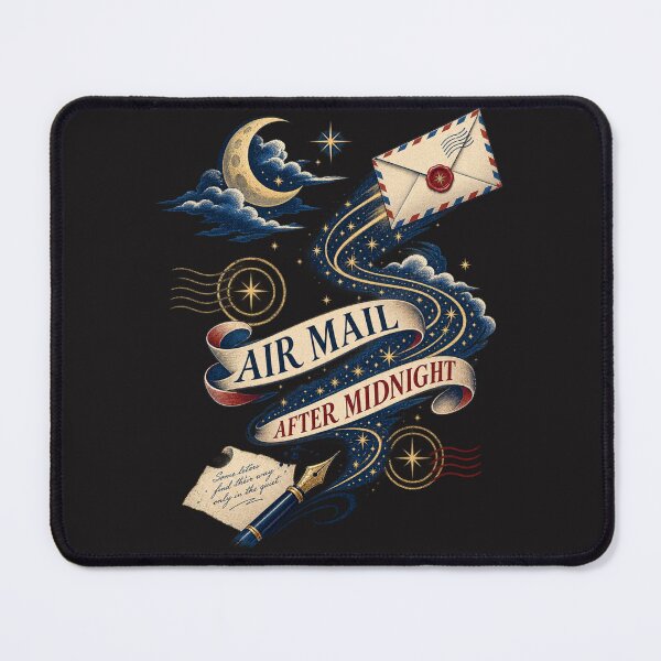 Item preview, Air Mail After Midnight – Vintage Pen Pal & Night Letter Writing Art designed and sold by Golden Era Studio.