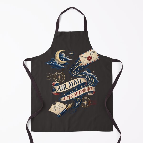 Item preview, Air Mail After Midnight – Vintage Pen Pal & Night Letter Writing Art designed and sold by Golden Era Studio.