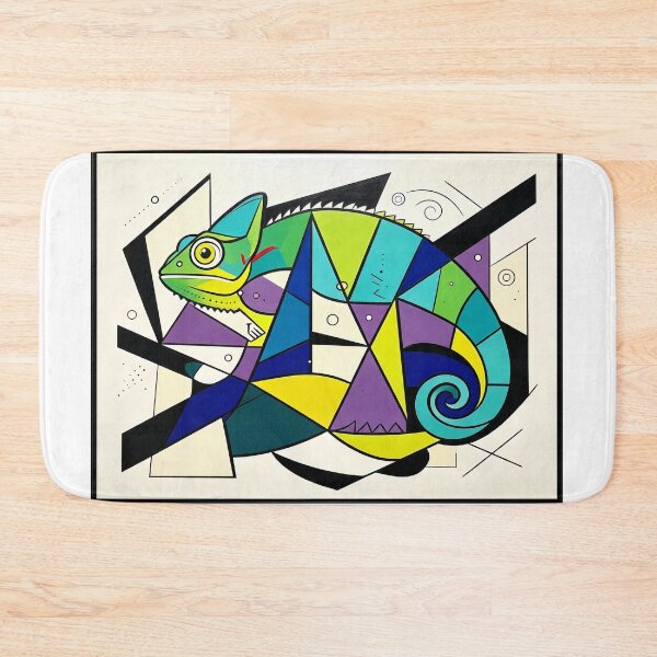 Item preview, cubist animal artwork designed and sold by forget45studio.