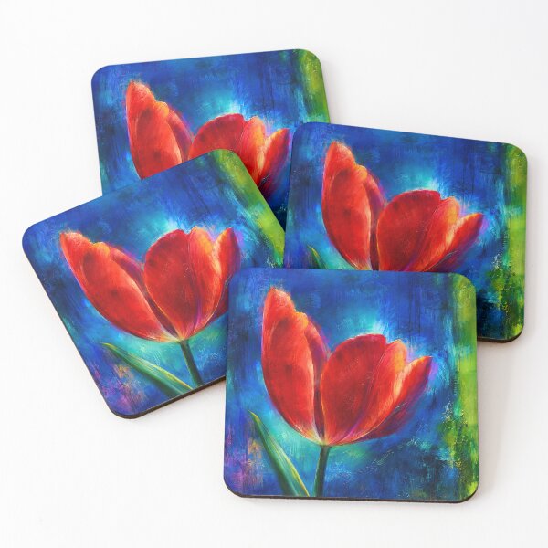 Item preview, Electric Bloom – Vibrant Red Tulip designed and sold by Kimberly Palmer.