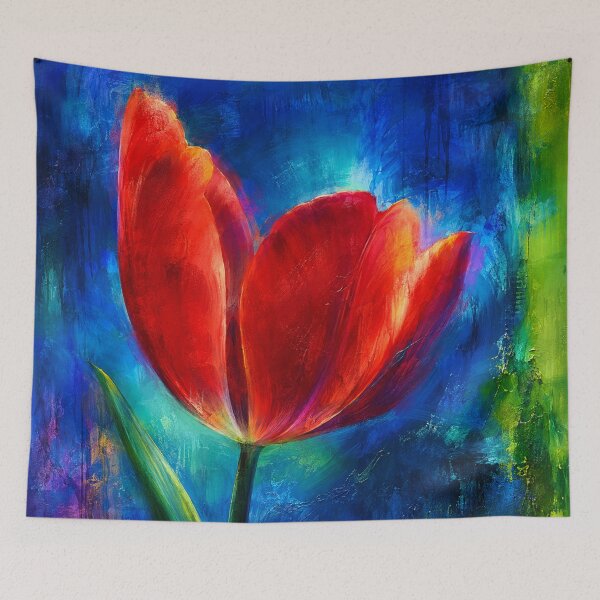 Item preview, Electric Bloom – Vibrant Red Tulip designed and sold by Kimberly Palmer.