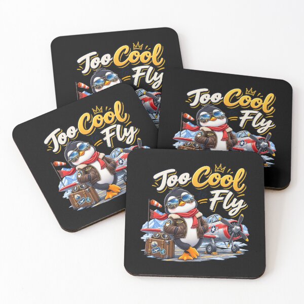 Item preview, Too Cool to Fly Penguin designed and sold by Side Quest Co..