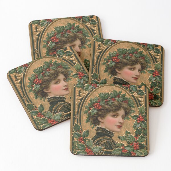 Item preview, Vintage Victorian Christmas card designed and sold by MendaciousMina.