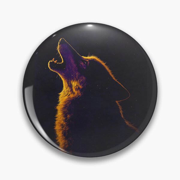 Item preview, 3d Render Of Moonlit Wolf Howling, Rich designed and sold by Checho30.