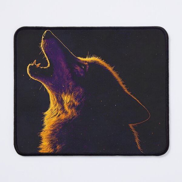 Item preview, 3d Render Of Moonlit Wolf Howling, Rich designed and sold by Checho30.