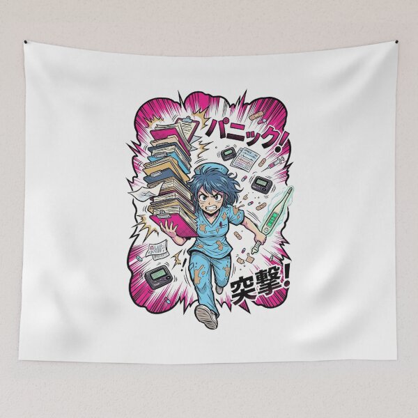 Item preview, Anime Panic Nurse Shift Chaos Charting Digital Thermometer Aesthetic designed and sold by Animer-art1.