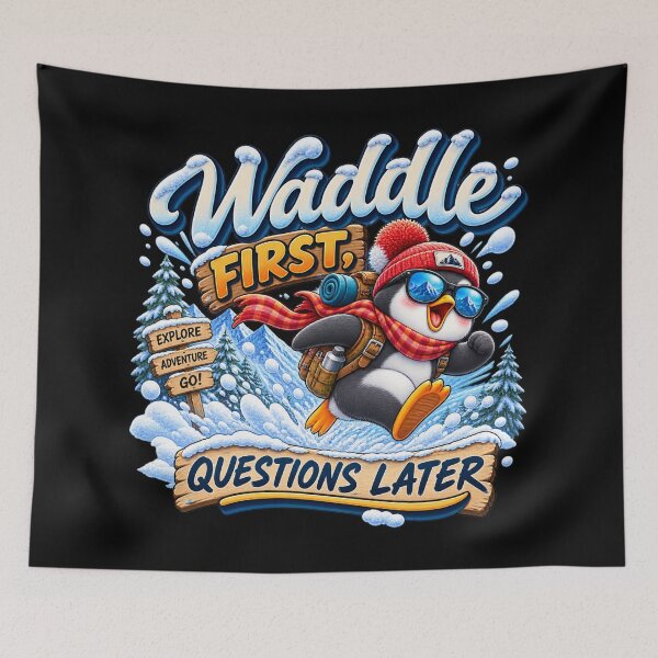 Item preview, Waddle First, Questions Later designed and sold by Side Quest Co..