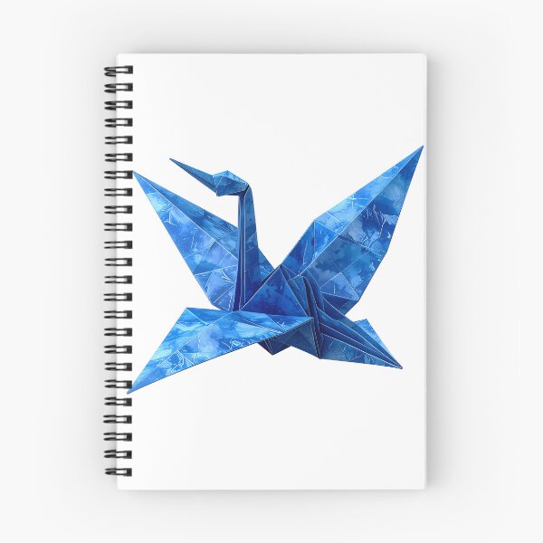 Item preview, Blue Japanese Origami Crane  designed and sold by BetweenForms.