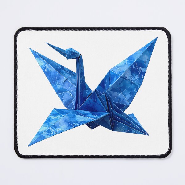 Item preview, Blue Japanese Origami Crane designed and sold by BetweenForms.