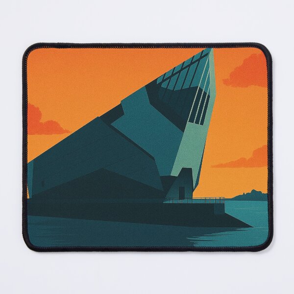 Item preview, Hull Retro Travel Poster – The Deep Aquarium Print designed and sold by StillandStory.