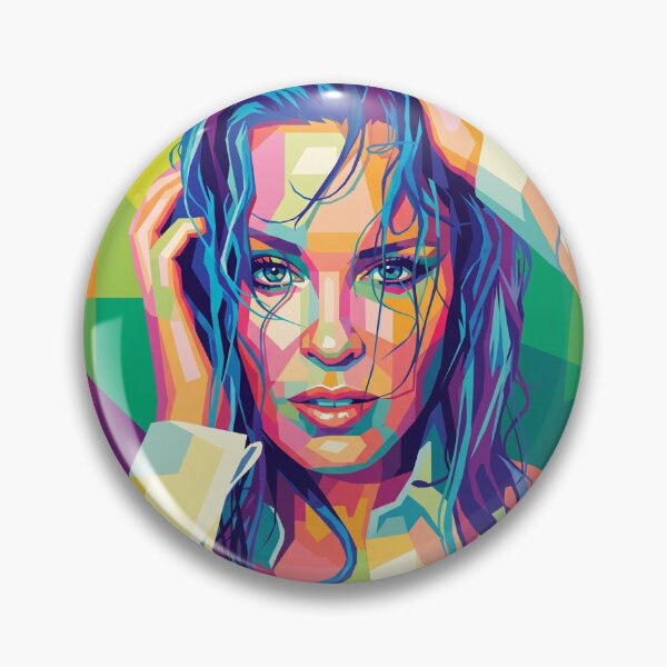 Item preview, Kylie Minogue Colorful Pop Art designed and sold by SiksisArt.