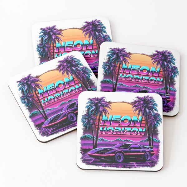 Item preview, Neon Horizon Retro Sports Car Tee, 80s Synthwave Sunset designed and sold by SummaGrove.