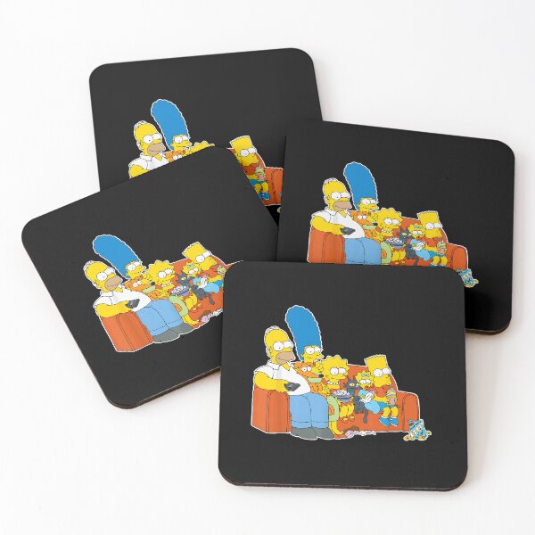 Item preview, Yellow Cartoon Family Donut Loving Dad Blue Hair Mom designed and sold by ZachDowns.