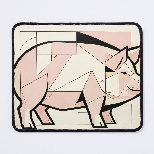 Item preview, cubist animal artwork designed and sold by forget45studio.