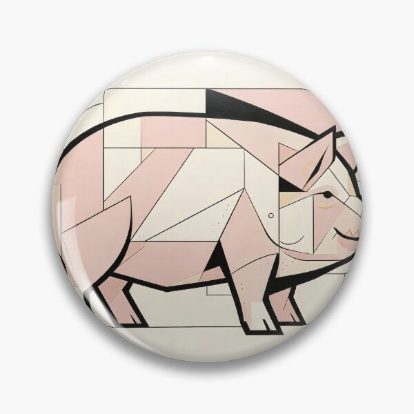 Item preview, cubist animal artwork designed and sold by forget45studio.
