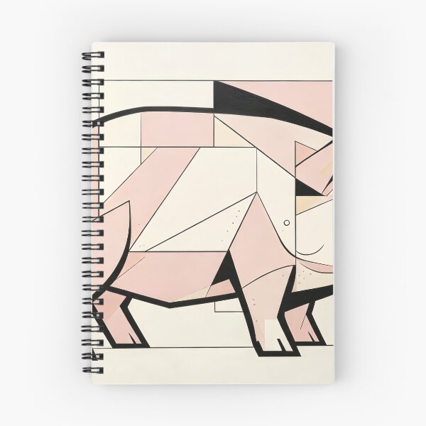 Item preview, cubist animal artwork designed and sold by forget45studio.