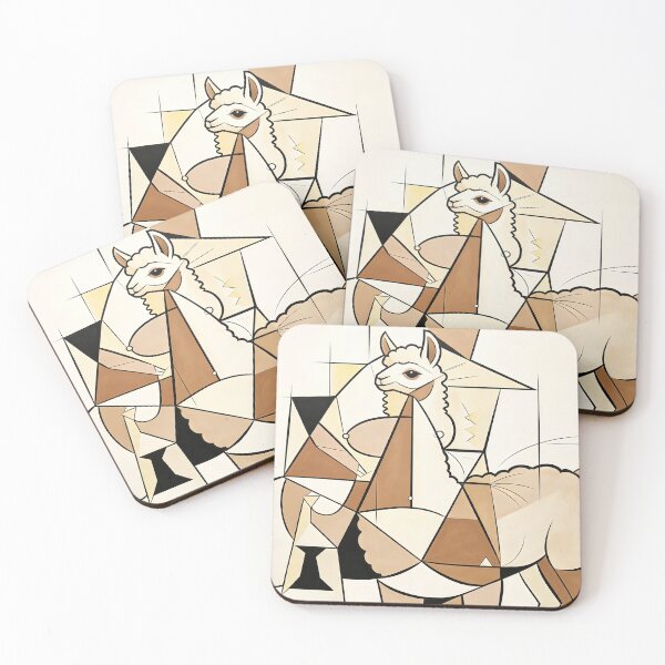 Item preview, cubist animal artwork designed and sold by forget45studio.