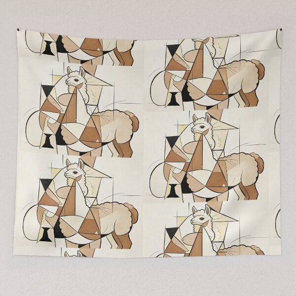 Item preview, cubist animal artwork designed and sold by forget45studio.