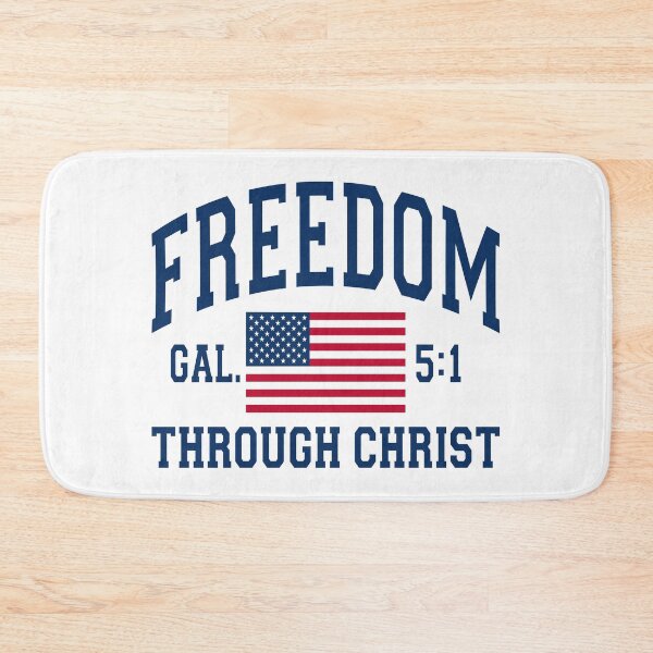 Item preview, Freedom Through Christ, Inspiring Faith - Patriotic American designed and sold by RLYGR8.