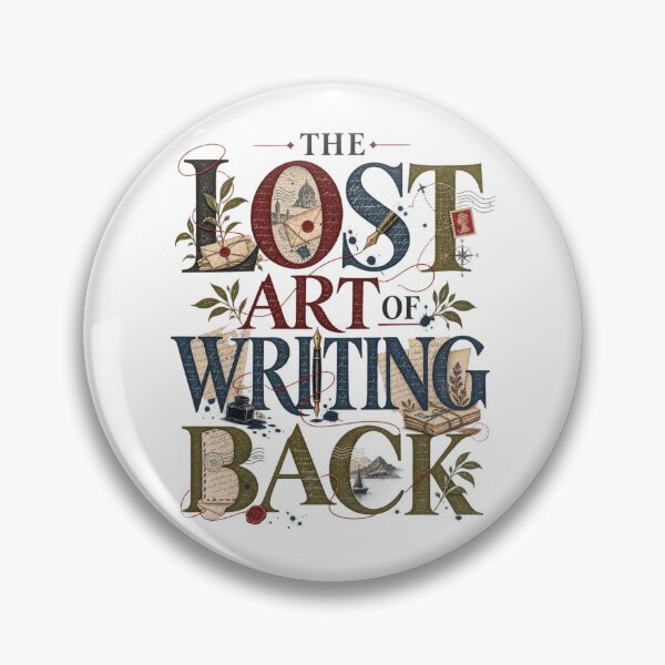 Item preview, The Lost Art of Writing Back – Vintage Letter Writing & Pen Pal Design designed and sold by Golden Era Studio.