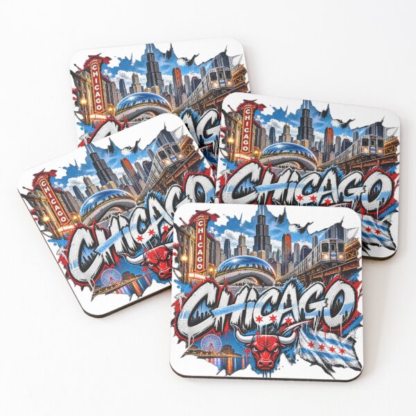 Item preview, Chicago Urban Street Art – Windy City Graffiti Skyline designed and sold by URBIVO.
