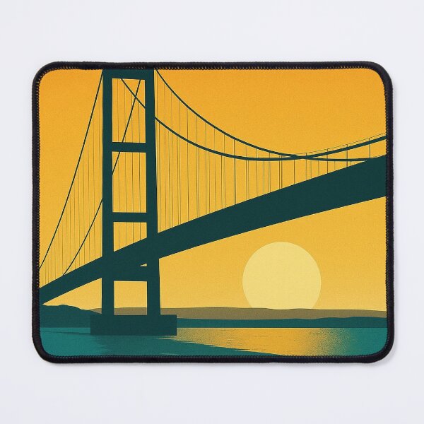 Item preview, Hull Retro Travel Poster – Humber Bridge Wall Print designed and sold by StillandStory.