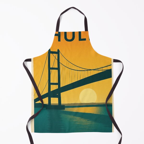 Item preview, Hull Retro Travel Poster – Humber Bridge Wall Print designed and sold by StillandStory.