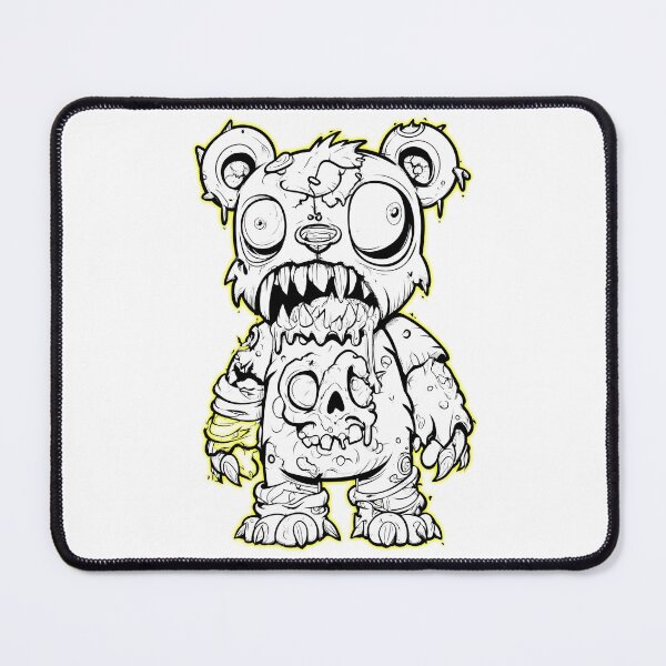 Item preview, Neon Yellow Zombie Teddy Bear designed and sold by SiralyInk.
