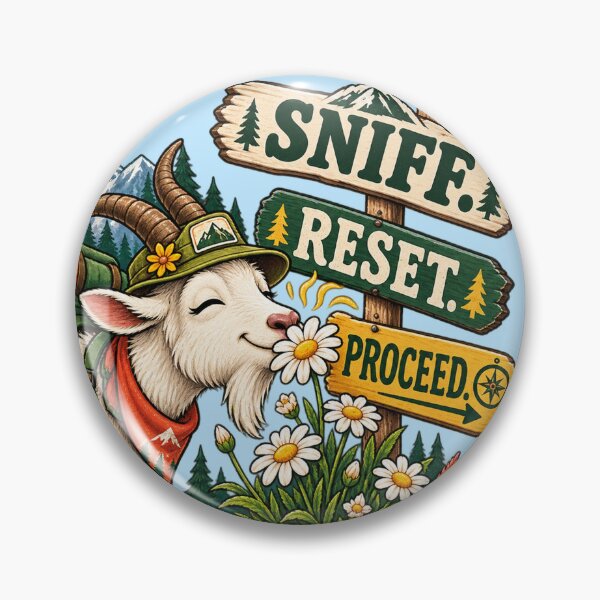Item preview, Sniff Reset Proceed Hiking Goat Mountain Nature Explorer designed and sold by SVox.