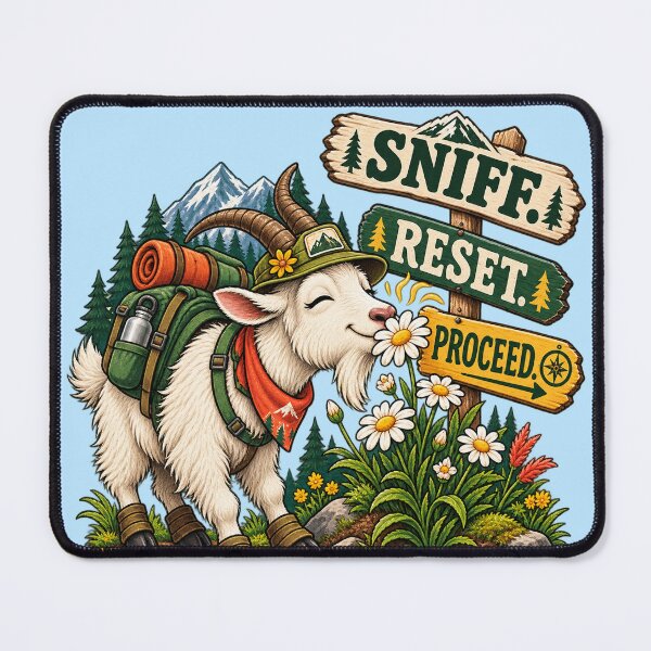Item preview, Sniff Reset Proceed Hiking Goat Mountain Nature Explorer designed and sold by SVox.
