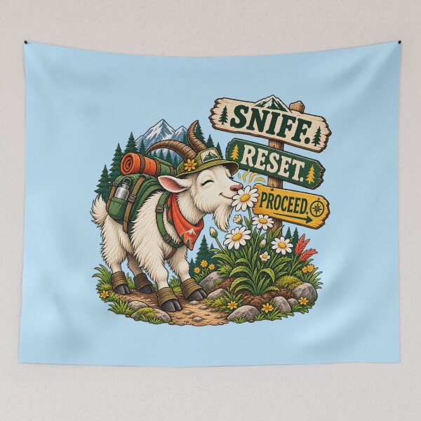 Item preview, Sniff Reset Proceed Hiking Goat Mountain Nature Explorer designed and sold by SVox.