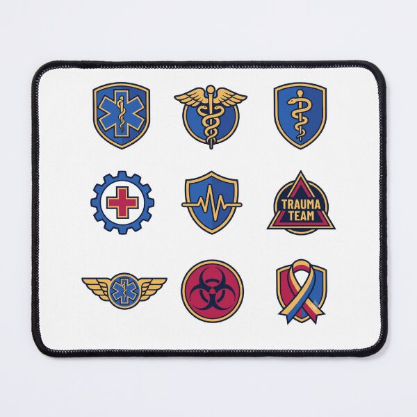 Item preview, Medical Insignia Shield Star of Life Caduceus Trauma Team Sticker Pack designed and sold by Animer-art1.