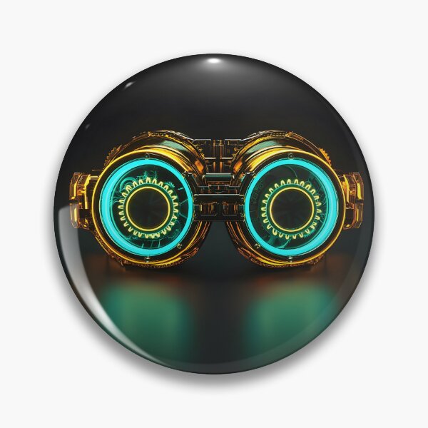 Item preview, 3d Render Of Steampunk Goggles, Vibrant Emerald designed and sold by Checho30.