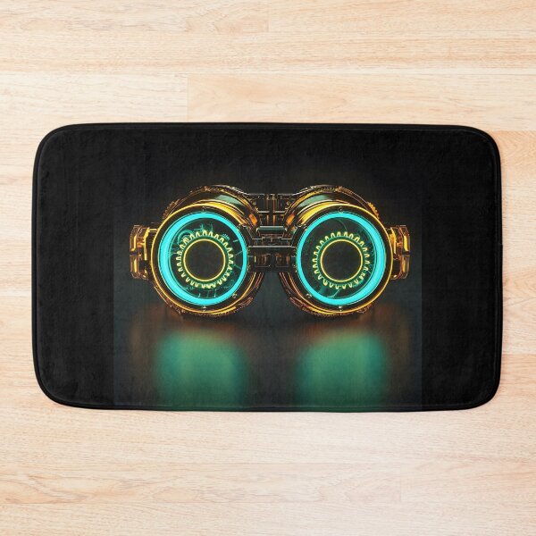 Item preview, 3d Render Of Steampunk Goggles, Vibrant Emerald designed and sold by Checho30.