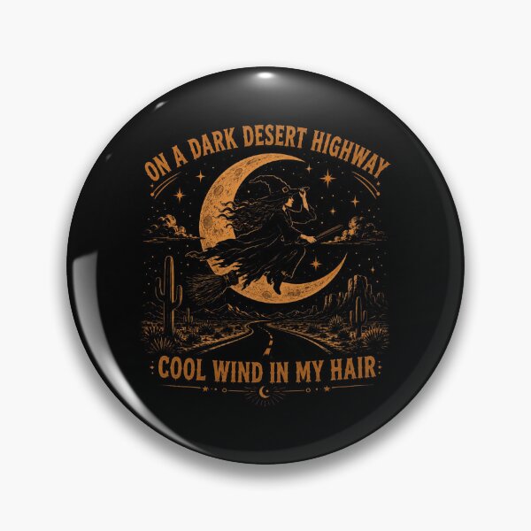 Item preview, Dark Desert Highway Witch Vintage Halloween, Retro Desert Moon Spooky Fall Gift designed and sold by Cchotlan.