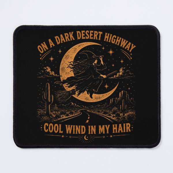 Item preview, Dark Desert Highway Witch Vintage Halloween, Retro Desert Moon Spooky Fall Gift designed and sold by Cchotlan.