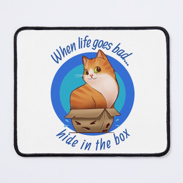 Item preview, When life goes bad... Hide in the box -Blue designed and sold by PoddighiArt.