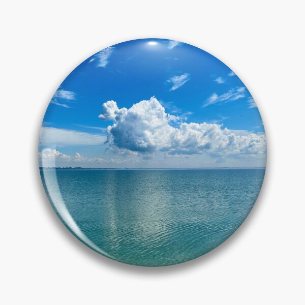 Item preview, Big fluffy cloud with gradient water view designed and sold by ClarissaFlora.