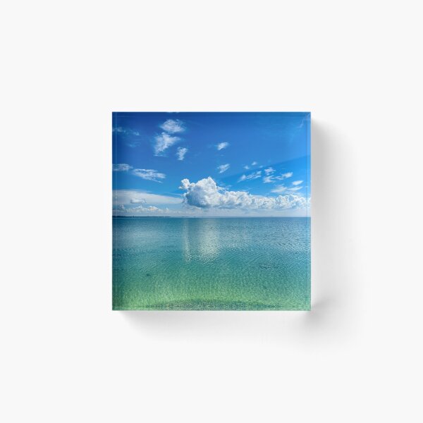 Item preview, Big fluffy cloud with gradient water view designed and sold by ClarissaFlora.