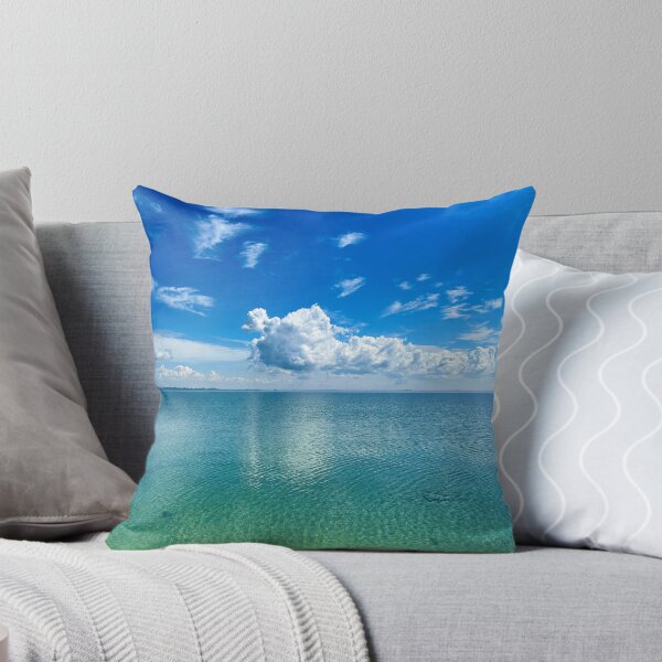 Item preview, Big fluffy cloud with gradient water view designed and sold by ClarissaFlora.