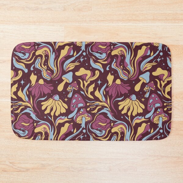 Item preview, Psychedelic Flowers, Magic Mushrooms, and Retro 70s Swirls designed and sold by Pattique.