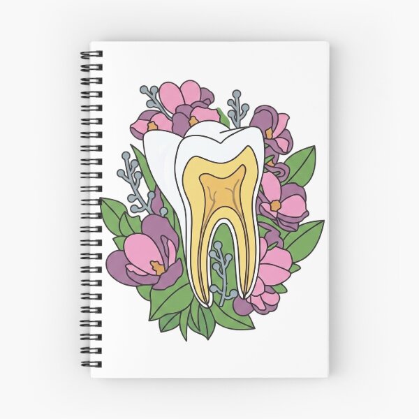 Item preview, Floral Tooth Anatomy Botanical Dental Art designed and sold by Shopeon Designs.