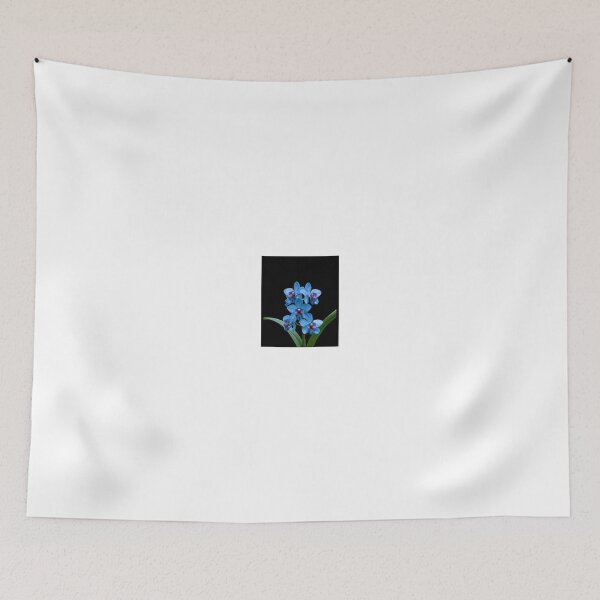 Item preview, Blue Orchid with Dew Drops - Rare Blue Flower Macro Photography designed and sold by Brandady.