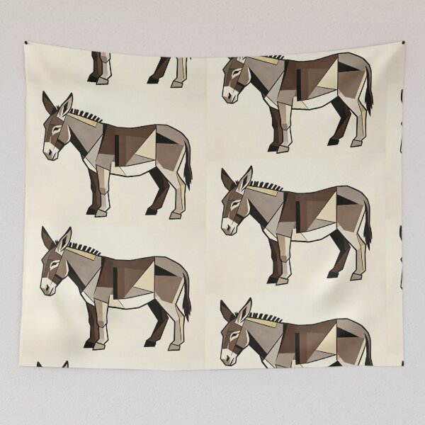 Item preview, cubist animal artwork designed and sold by forget45studio.