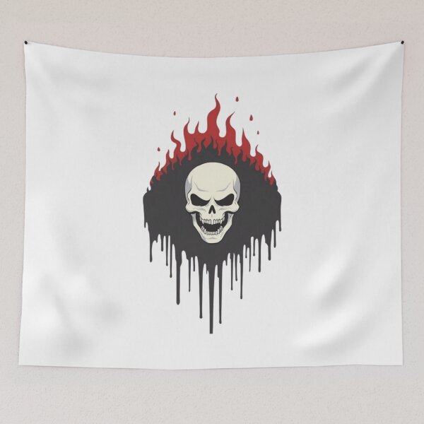 Item preview, Inferno Skull – Flaming Dark Art designed and sold by EleganceStudio.