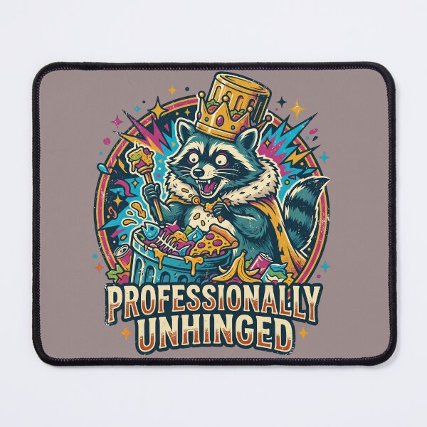 Item preview, Professionally Unhinged Raccoon Funny Chaotic Trash Mammal Vintage T-Shirt designed and sold by Eidos [][][] ~εἶδος~.