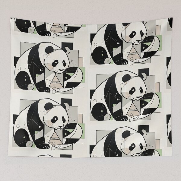 Item preview, cubist animal artwork designed and sold by forget45studio.